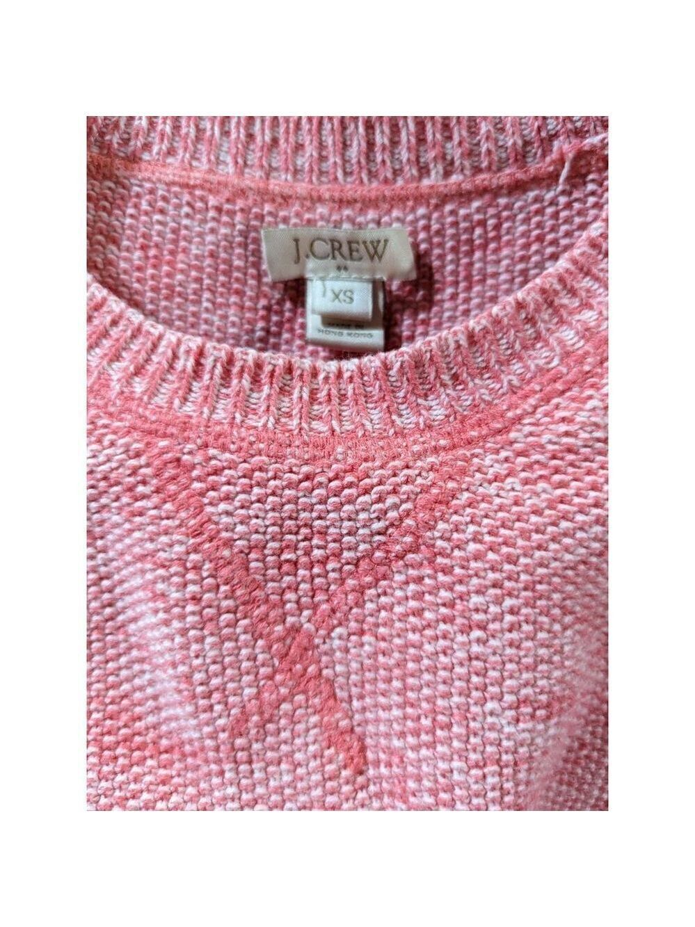 J Crew Women's Pink Knitted 3/4 Sleeve Sweater Size Extra Small - Picture 3 of 4